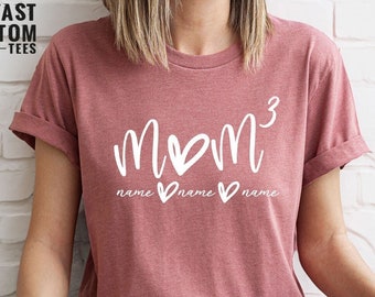 Custom Mama Shirt, Mom Shirt With Names, Mother's Day Shirt, Gift For Mom, Children's Name Tee, Custom Mama Gift, Retro Mom TShirt, Mama Tee