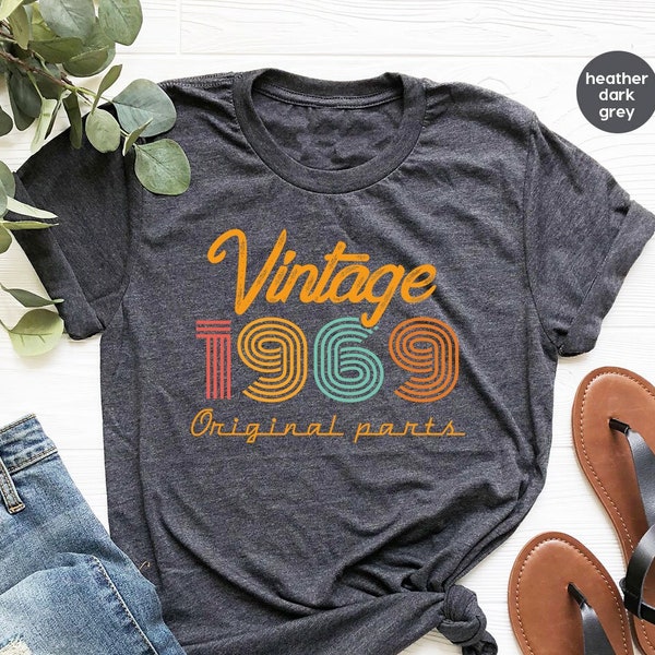 55th Birthday Shirt, Vintage T Shirt, Vintage 1969 Shirt, 55th Birthday Gift for Women, 55th Birthday Shirt Men, Retro Shirt, Vintage Shirts