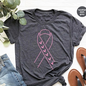 Cancer Shirt, Breast Cancer Shirt, Breast Cancer Ribbon, Breast Cancer Survivor, Cancer Awareness Shirt, Cancer Support, Breast Cancer Month