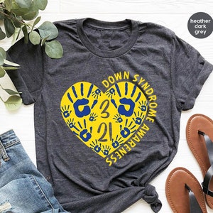 Blue and Yellow Down Syndrome Awareness TShirt, October Down Syndrome Month Shirt, Down Syndrome Toddler Shirts, Extra Chromosome 3 21 Shirt
