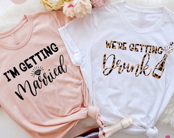 Bachelorette Party Shirt, Matching Bride Tee, Wedding Shirts, Bridal Party TShirt, Bride Team T Shirt, Bridesmaid T-Shirt, Engagement Tee