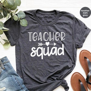 Teacher Squad Shirt, Home Schooling Tee, Teacher Team Shirt, Teacher TShirt, Computer Teacher Shirt, Teaching T Shirt, School Teacher Tee