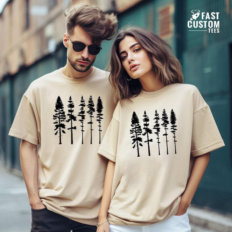 Pine Tree Shirt, Pine Tree T Shirt, Camping Shirt, Hiking Shirt, Adventure Shirts, Nature Lover Gift, Outdoors Shirt image 8