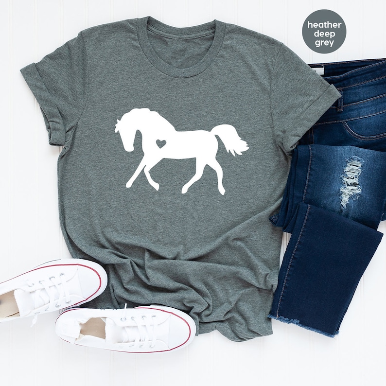 Horse Lover Shirt, Horse Lover T Shirt, Horse With Heart Tee, Horse T Shirts, Horse Lover Gift, Vet Shirt, Gift For Horse Lover, Horse Tee Sweatshirt