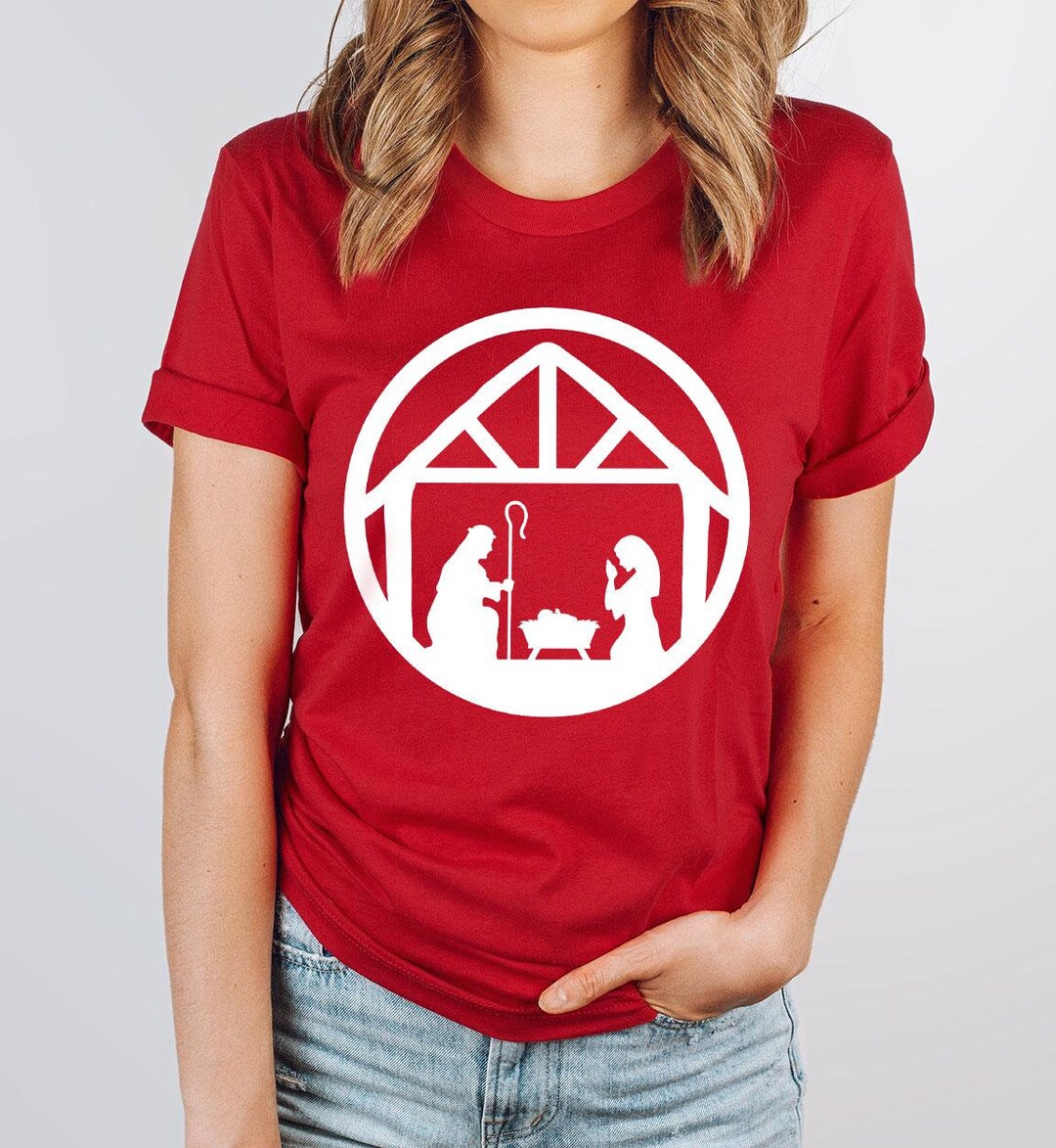 Christian Christmas Shirt, Nativity Scene Shirt, Jesus Christmas