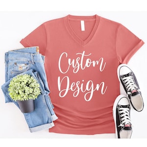 Custom Shirts, Custom Text Shirt, Custom T-shirt, Personalized T-Shirt, Personalized Shirt, Custom Unisex Shirts, Custom Logo T-Shirts image 5