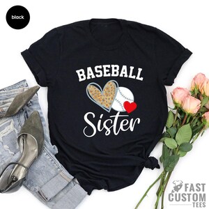 Baseball Sister Shirt, Softball Sister Shirt, Baseball Sister T-Shirt, Baseball Fan Sister Shirt, Baseball Little Sister, Baseball Lover Tee image 5