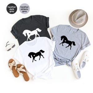 Horse Lover Shirt, Horse Lover T Shirt, Horse With Heart Tee, Horse T Shirts, Horse Lover Gift, Vet Shirt, Gift For Horse Lover, Horse Tee image 5