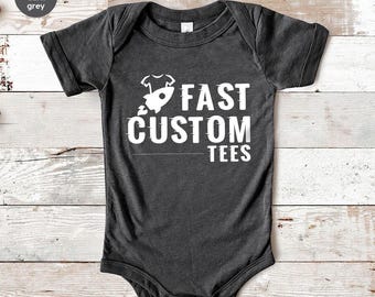 Custom Text Baby Onesie®, Your Text Here Newborn, Your Design Here Toddler Shirt, Personalized Youth Shirt, Customized Baby Bodysuit