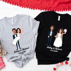 Personalisiertes Braut-Shirt, Personalisiertes Junggesellinnenabschieds-Shirt, Junggesellinnenabschieds-Shirt, Outfit für den Junggesellinnenabschied, Personalisierte Brautgeschenke, Shirt für die Brautparty Bild 3