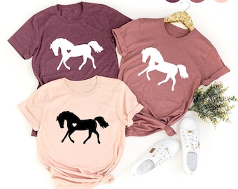 Horse Lover Shirt, Horse Lover T Shirt, Horse With Heart Tee, Horse T Shirts, Horse Lover Gift, Vet Shirt, Gift For Horse Lover, Horse Tee