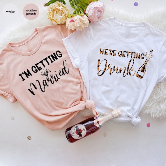 Bachelorette Party Shirt Matching Bride Tee Wedding Shirts | Etsy