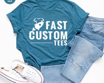 Custom Shirts, Custom Text Shirt, Custom T-shirt, Personalized T-Shirt, Personalized Shirt, Custom Unisex Shirts, Custom Logo T-Shirts