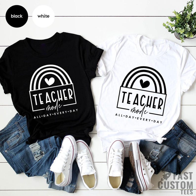 Teacher Mode Shirt, Funny Teacher Shirt, Gift For Teacher, Teacher Appreciation Shirt, Teaching Shirt image 2