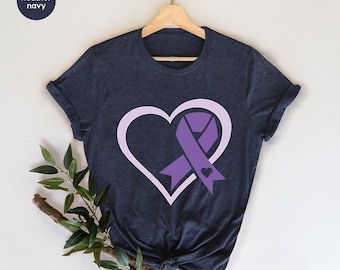 Lupus Warrior Shirt, Family Support Outfit, Cystic Fibrosis Gift, Heart Graphic Tees, Awareness Month Ribbon, Invisible Illness TShirt