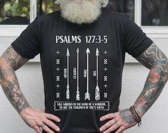 Personalized Christian Family Shirt, Custom Children Names Tee, Faith Based Family Apparel, Bible Inspired Christian Gift