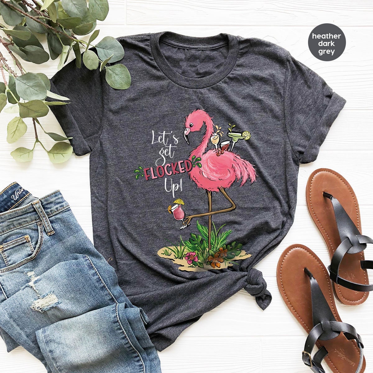 Flamingo t shirt best sale girl
