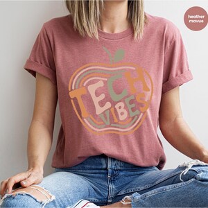 Retro Technology Teacher Shirt, Tech Technology Gifts, Graphic Tees, Teacher Appreciation Gifts, Back To School, Computer Teacher Gift image 4