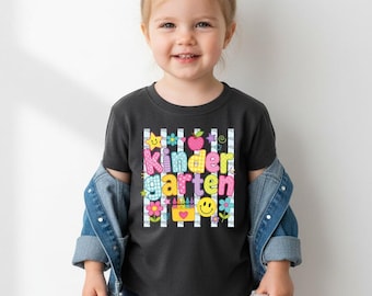Kindergarten Toddler Shirt, Back to School Kids Shirt, Kindergarten Toddler Tee, Back to School Kids Shirt, First Day School T-Shirt