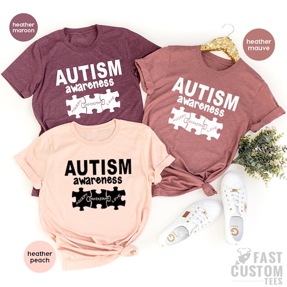 Autism Awareness Shirt, Autism Aware Shirt, Autism TShirt, Autism Mom T Shirt, Autism Puzzle Piece, Autism Month Shirt, Autism Teacher Tee