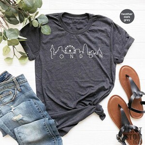 London City TShirt, London Skyline Shirt, Traveller Shirt, Cute London Shirt, Souvenir Shirt, Tumblr TShirt, Blogger Shirts, London T Shirt image 2