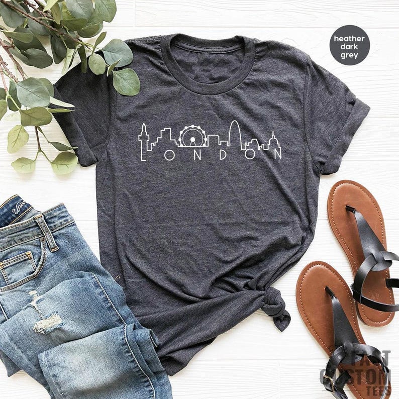 London City TShirt, London Skyline Shirt, Traveller Shirt, Cute London Shirt, Souvenir Shirt, Tumblr TShirt, Blogger Shirts, London T Shirt image 2