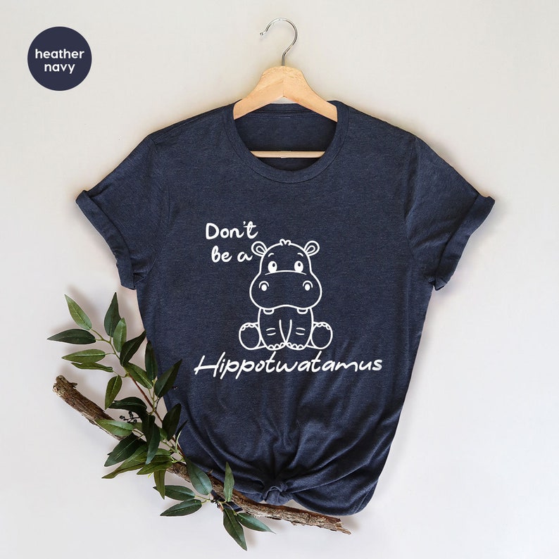 Adult Humor Shirt, Sarcasm Vneck Tshirt, Gift for Her, Bitch T-Shirt, Funny Saying Shirt, Hippopotamus Graphic Tees, Humorous Girls Clothing imagem 4