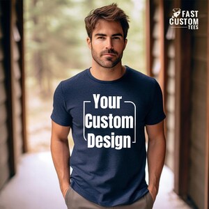 Custom Logo Design Shirt, Bulk Personalized Shirt, Wholesale Business Logo T-Shirt, Customized Company Logo Gifts, Brand Logo Vneck Tshirt image 11