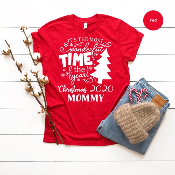 Christmas T Shirt Christmas Mom Shirt Wonderful Time Of The Etsy
