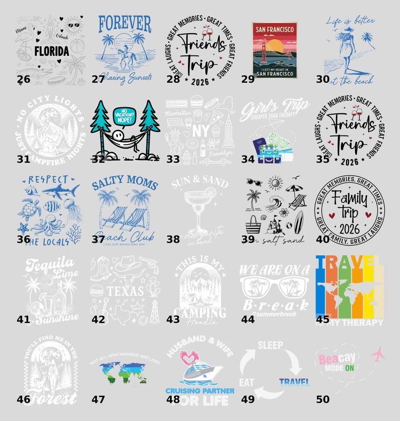 a bunch of different types of logos on a gray background