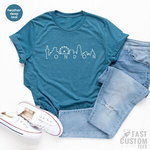 London City TShirt, London Skyline Shirt, Traveller Shirt, Cute London Shirt, Souvenir Shirt, Tumblr TShirt, Blogger Shirts, London T Shirt image 3