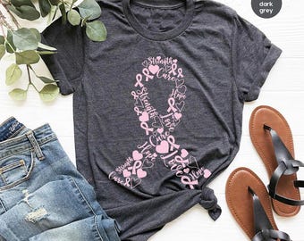 Cancer T Shirt, Cancer Warrior T-Shirt, Breast Cancer Shirt, Stronger Than Cancer, Cancer Survivor T-Shirt, Cancer Tee, Cancer Awareness Tee