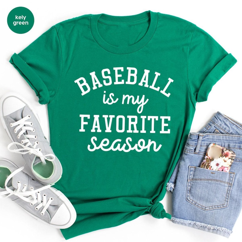 Baseball T Shirt, Sports Mama Shirt, Sport Mom TShirt, Baseball Gift, Baseball Lover Shirt, Baseball Is My Favorite Season Shirt ZW immagine 4