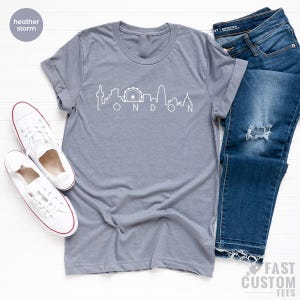 London City TShirt, London Skyline Shirt, Traveller Shirt, Cute London Shirt, Souvenir Shirt, Tumblr TShirt, Blogger Shirts, London T Shirt image 6