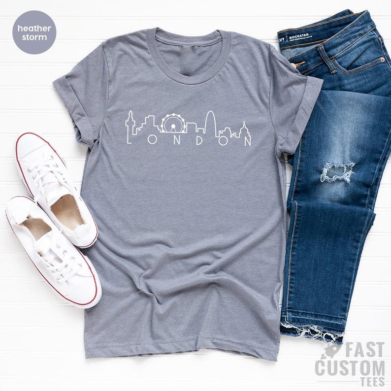 London City TShirt, London Skyline Shirt, Traveller Shirt, Cute London Shirt, Souvenir Shirt, Tumblr TShirt, Blogger Shirts, London T Shirt image 6