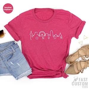 London City TShirt, London Skyline Shirt, Traveller Shirt, Cute London Shirt, Souvenir Shirt, Tumblr TShirt, Blogger Shirts, London T Shirt image 4