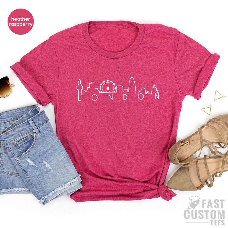 London City TShirt, London Skyline Shirt, Traveller Shirt, Cute London Shirt, Souvenir Shirt, Tumblr TShirt, Blogger Shirts, London T Shirt image 4