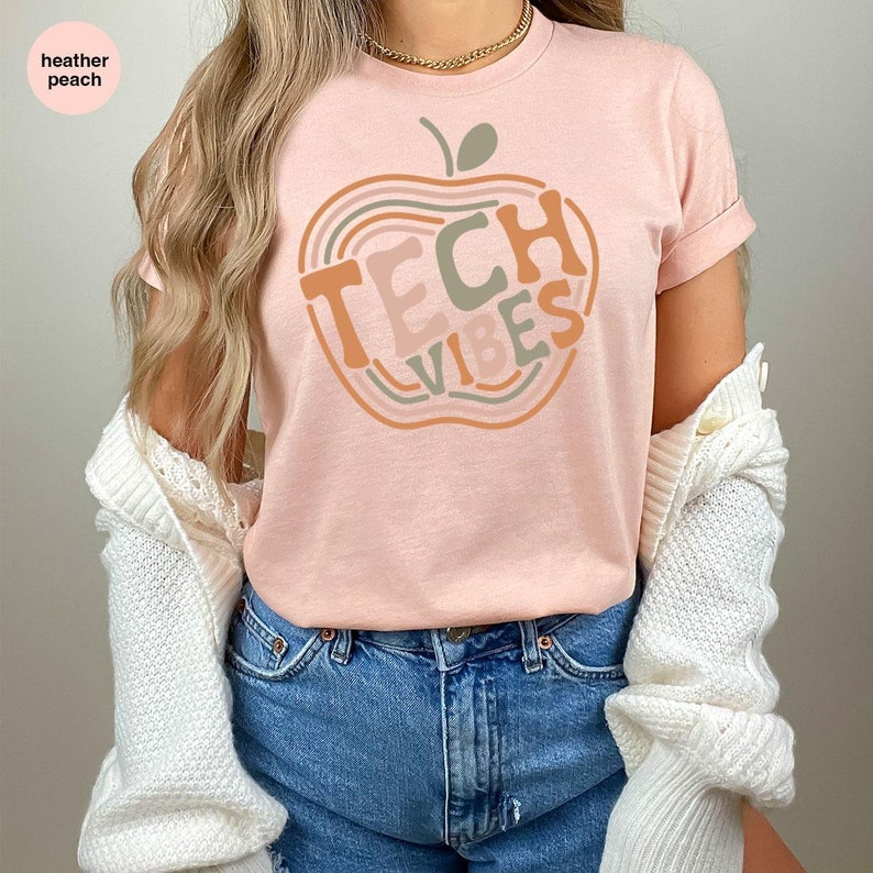 Retro Technology Teacher Shirt, Tech Technology Gifts, Graphic Tees, Teacher Appreciation Gifts, Back To School, Computer Teacher Gift image 2