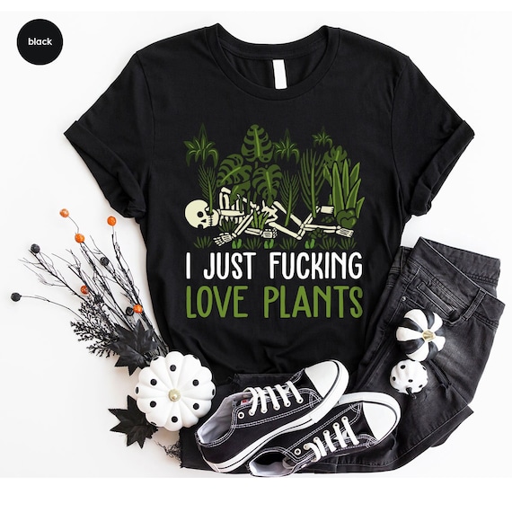 Funny Plant Shirt, Skeleton Plant T-Shirt, Gardening Gifts, Gardener Clothing, Plants Graphic Tees for Women, Plant Gifts, Gifts for Her