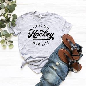 Hockey Mama Shirt, Hockey Mommy Tee, Mom Hockey Shirt, Mom Shirt, Hockey Mama Shirts, Hockey Mother Gift, Style T-Shirt, Sports Mom Tee image 4