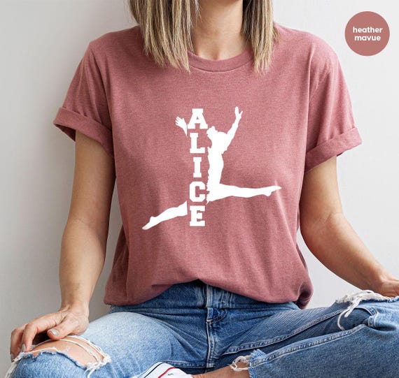 Customized Gymnastics Shirts, Cool Personalized Graphic Tees, Trendy Birthday Gift, Gymnastic TShirt, Gymnastics Mom Outfit, Sports Clothing