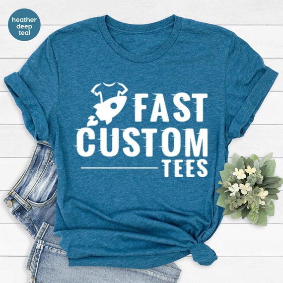 Custom Logo Design Shirt, Bulk Personalized Shirt, Wholesale Business Logo T-Shirt, Customized Company Logo Gifts, Brand Logo Vneck Tshirt