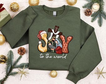 Christian Sweatshirt, Merry Christmas Gift, Christmas Hoodies, Holiday Gifts, Jesus Crewneck Sweatshirt, Merry Christmas Long Sleeve T-Shirt