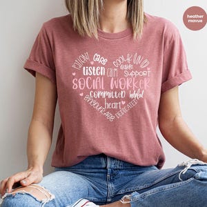 Sozialarbeiter Wertschätzung Shirt, Sozialarbeiter Geschenk, Motivations-T-Shirt, Sozialarbeiter Shirt, Sozialarbeit Rundhals-Sweatshirt Bild 3