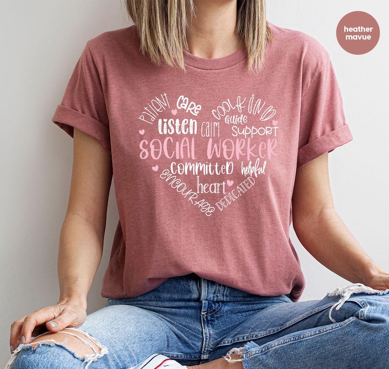 Sozialarbeiter Wertschätzung Shirt, Sozialarbeiter Geschenk, Motivations-T-Shirt, Sozialarbeiter Shirt, Sozialarbeit Rundhals-Sweatshirt Bild 3