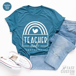 Teacher Mode Shirt, Funny Teacher Shirt, Gift For Teacher, Teacher Appreciation Shirt, Teaching Shirt image 8