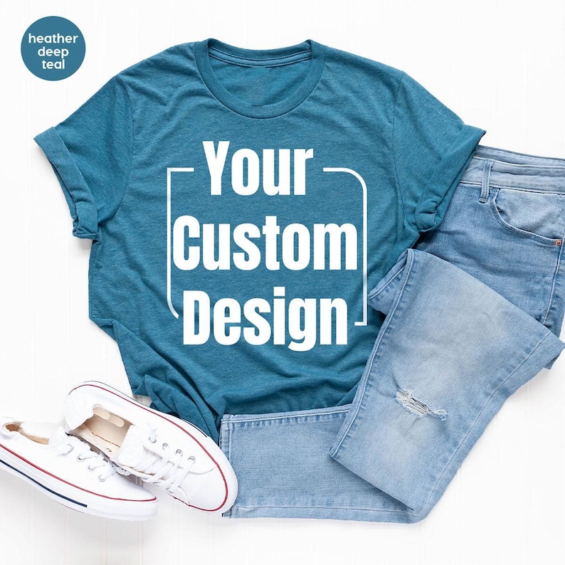 Custom Logo Design Shirt, Bulk Personalized Shirt, Wholesale Business Logo T-Shirt, Customized Company Logo Gifts, Brand Logo Vneck Tshirt image 10
