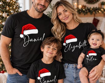 Matching Family Christmas Shirts, Family Christmas Shirt, Matching Xmas Tees, Custom Christmas Tee, Personalized Name Christmas Family Shirt