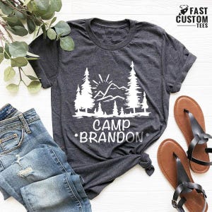 Camiseta de camping personalizada, camiseta de camping, regalo para amigos campistas, camiseta de verano, camiseta para amantes del camping, camiseta de camping sencilla