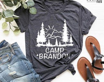 Custom Camp Shirt, Camping Shirt, Camping Friend Gift, Summer Shirt, Camping Lover Shirt, Simple Camping Shirt
